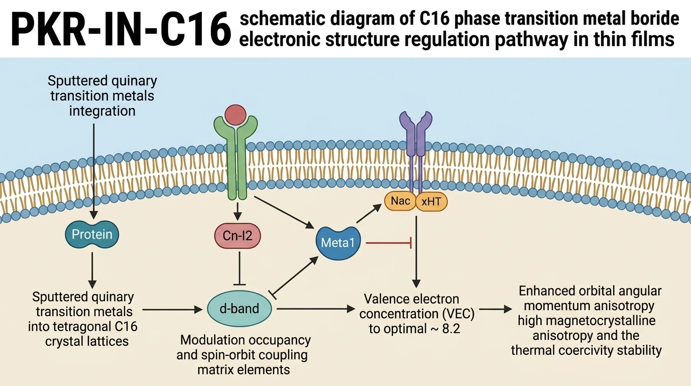 PKR-IN-C16 schematic diagram of C16 phase transition metal boride electronic structure regulation pathway in thin films
