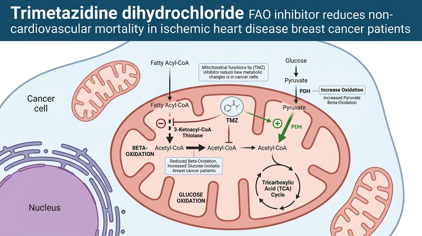 Schematic diagram of fatty acid oxidation pyruvate dehydrogenase signaling pathway in breast cancer metabolic reprogramming